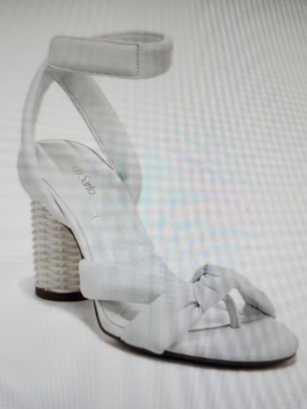 Franco Sarto Women's Oma Ankle Strap Sandals in White. NIB. Size 10